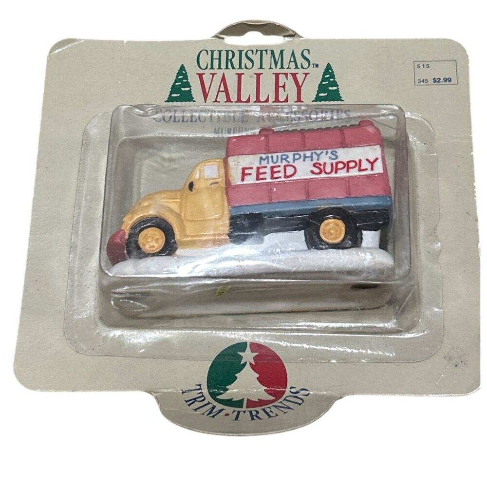 Vintage Christmas Valley Murphys Feed Supply Collectible Ceramic Truck1995